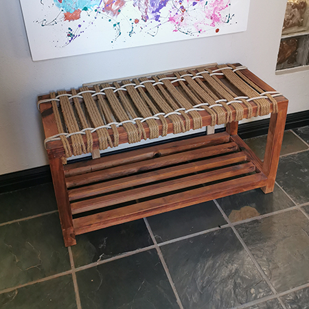 Make a Jute or Rope Bench Seat
