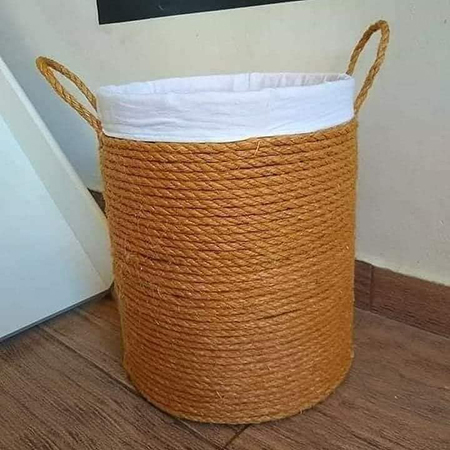 rope storage basket