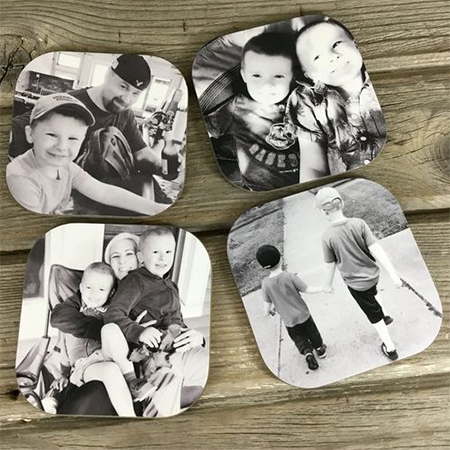photo coasters for fathers day