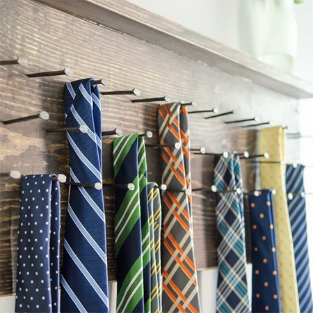 Make Dad A Tie Rack or Belt Holder