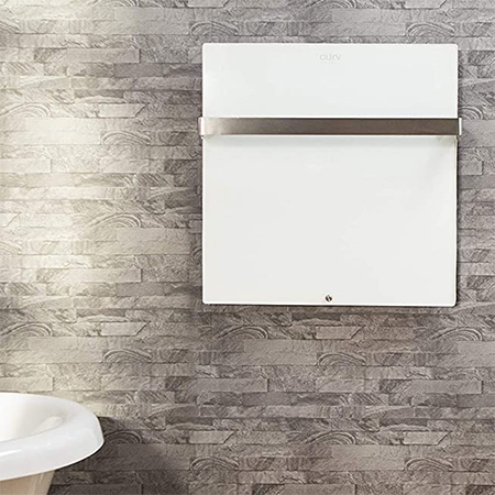 radiant panel heater in bathroom