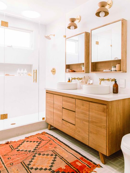 rugs for cold bathroom