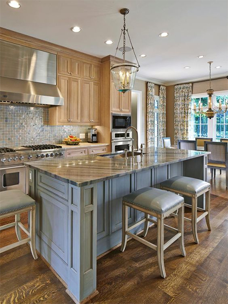 Using the ceruse method you can lighten yellowed cupboards