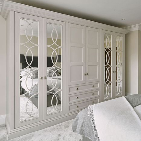 fit mirror panels to built in cupboards