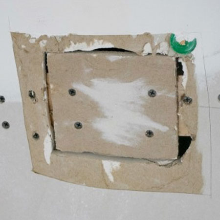fix light hole in ceiling