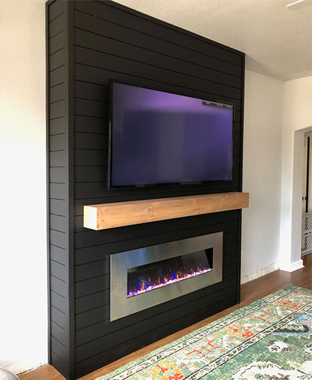 Feature Wall For Mounting Fireplace And Tv, Building A Fireplace Wall