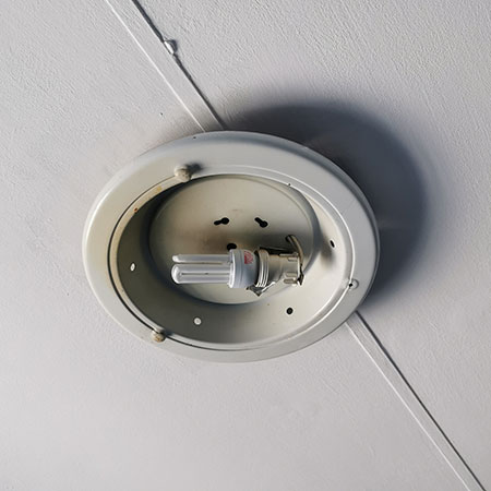 replace old light fittings with energy efficient fittings