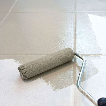 steps to chalk paint tiled floor