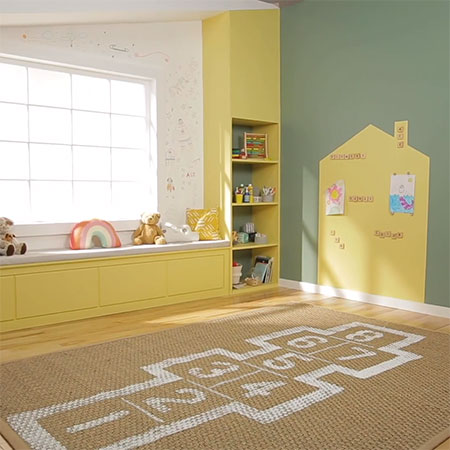 Fun Project For A Child's Bedroom - Painted Play Rug