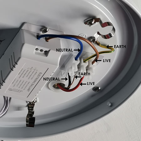 replace old light fittings with energy efficient fittings