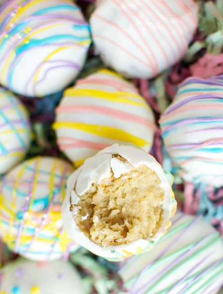 edible easter egg hunt with cake pops