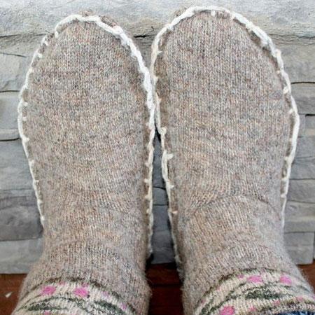 how to make sweater slippers