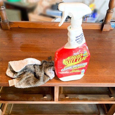 use krud kutter to remove grease before painting