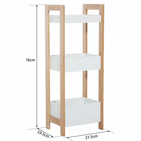 Make Handy Storage Shelves For A Bathroom