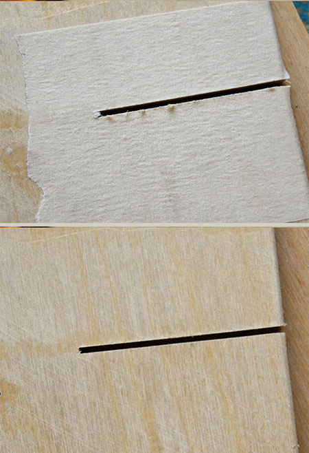 how to prevent plywood from ripping