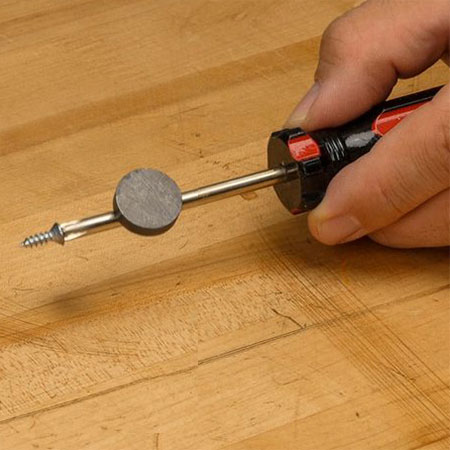 how to magnetise a screwdriver or holder for screwdriver bit