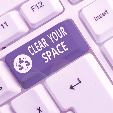 Vacuum your workspace