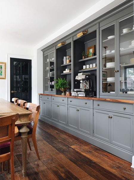 use kitchen cupboards in dining room