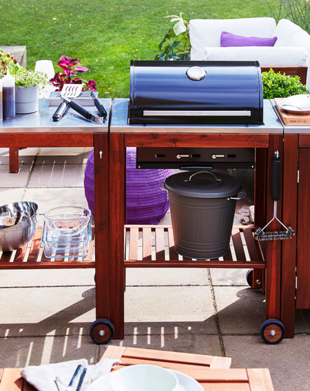 braai or gas grill for outdoor living space