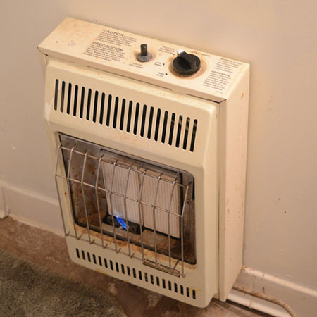 old type gas heaters are not safe