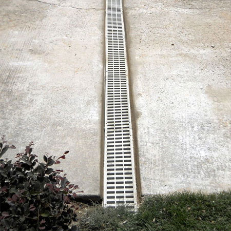 gutter french drain for water logged garden
