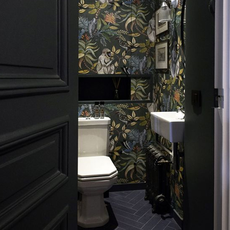 wallpaper guest toilet