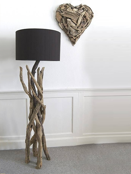 how to make driftwood floor lamp