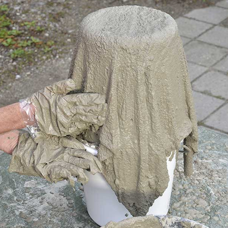 Craft Sculptural Flower Pots with Cement