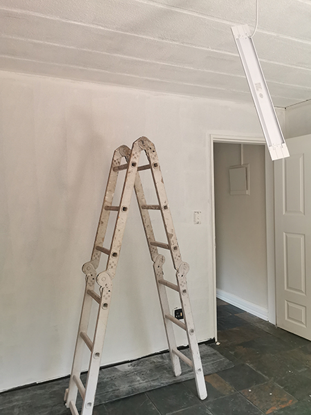 walls after applying primer