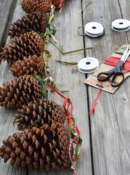 pine cone garland