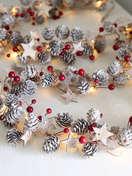 pine cone garland