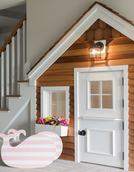 playroom under stairs