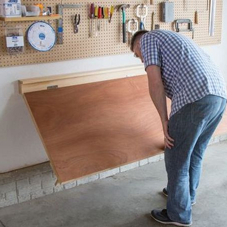 wall mounted fold down workbench