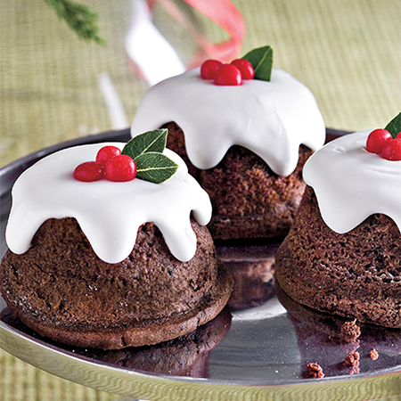 christmas pudding cupcakes
