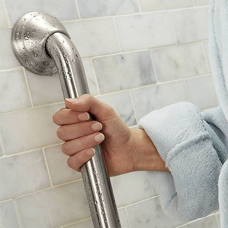 For An Accessible Shower Install Grab Bars
