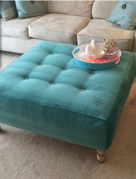 how to make tufted ottoman