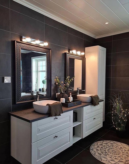 black bathroom ideas