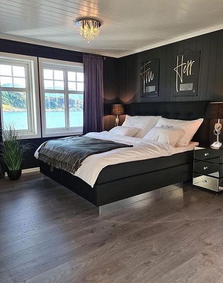 decorating with black and white