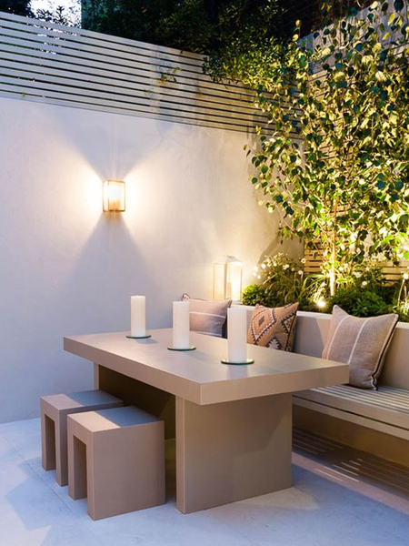 furniture for outdoor courtyard