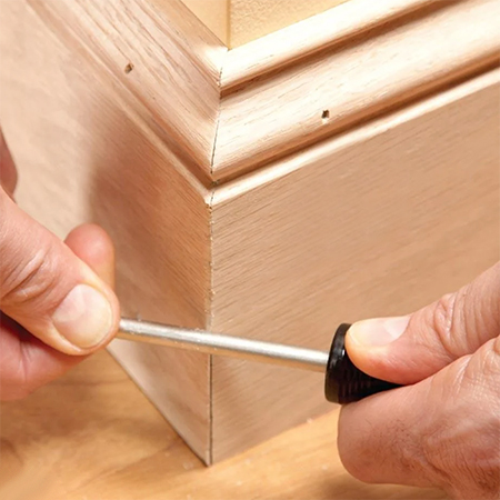 how to close up gaps on bevel cuts