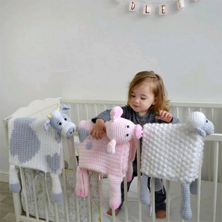 crochet nursery decor and blankets