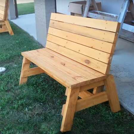 Make a Pine Garden Bench