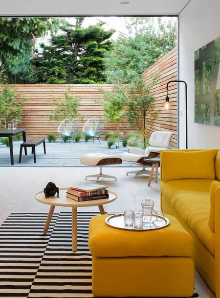 create flow indoors to outdoors