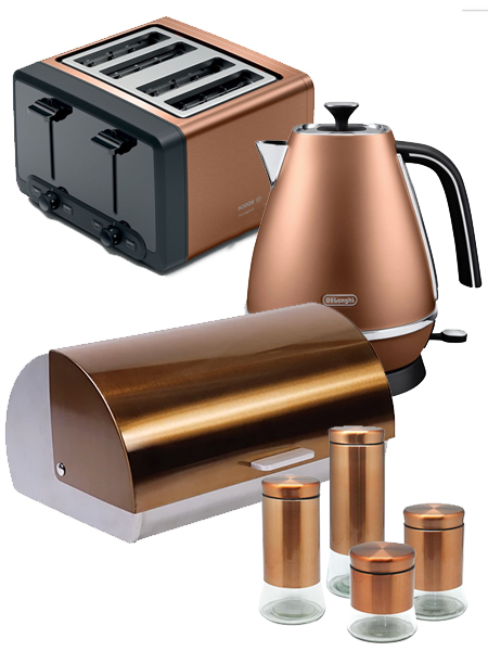copper kitchen appliances