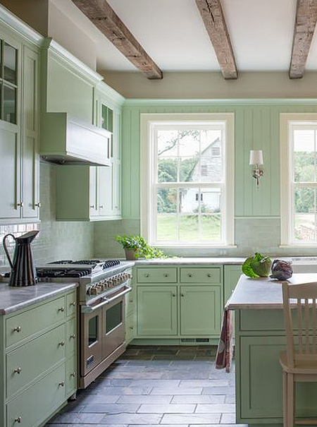 ideas for green kitchen