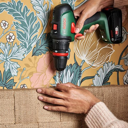 Headboard Made From Woven Jute Strips