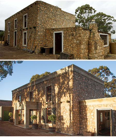 restoring an old stone building to a hom