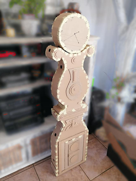 shabby chic grandfather clock