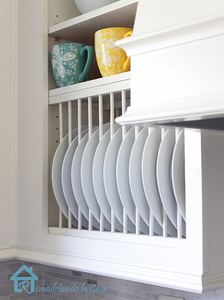 How to Make a Built-In Plate Rack