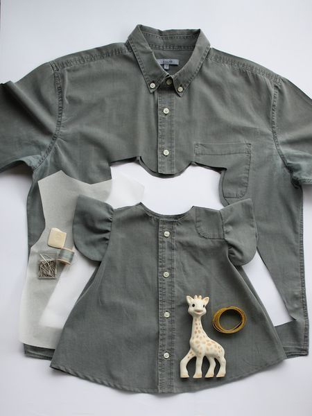 Upcycle Old Shirts into Kiddies Clothing
